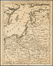 Poland, Russia and Baltic Countries Map By Gentleman's Magazine