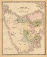 Australia Map By W. & A.K. Johnston