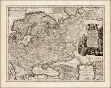 Europe, Europe, Russia and Ukraine Map By Johann Christoph Lochner