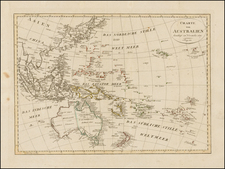 Australia & Oceania, Australia and Oceania Map By Iohann Matthias Christoph Reinecke