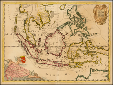 Southeast Asia and Philippines Map By Vincenzo Maria Coronelli