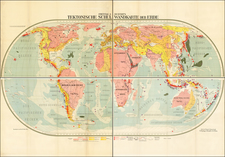 World and World Map By Freytag & Berndt