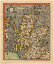 Scotland Map By  Gerard Mercator