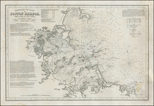 New England and Massachusetts Map By George Eldridge