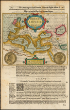 World and Mediterranean Map By Jodocus Hondius / Samuel Purchas