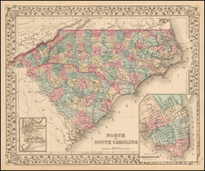 Southeast Map By Samuel Augustus Mitchell Jr.