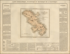 Caribbean and Other Islands Map By Jean Alexandre Buchon