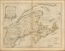 New England and Canada Map By Thomas Jefferys