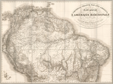 South America Map By Carl Friedrich Philipp von Martius  &  Johann Baptist von Spix