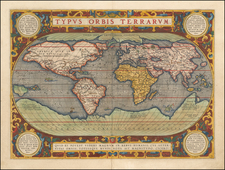 World and World Map By Abraham Ortelius