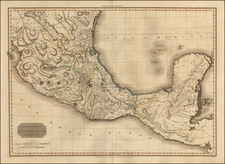 Mexico and Central America Map By John Pinkerton