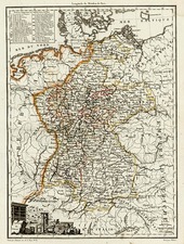 Europe, Baltic Countries and Germany Map By Conrad Malte-Brun