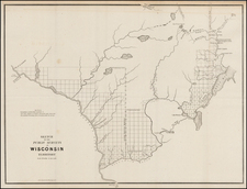 Midwest and Wisconsin Map By General Land Office