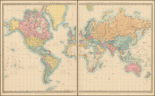 World and World Map By Edward Stanford