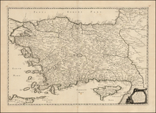 Turkey, Cyprus and Turkey & Asia Minor Map By Philippe de la Rue