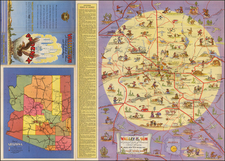 Arizona, Pictorial Maps and California Map By George  M. Avey