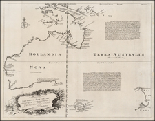 Australia and New Zealand Map By Emanuel Bowen