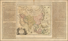 Asia and Asia Map By Louis Brion de la Tour