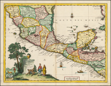 Mexico and Central America Map By Giambattista Albrizzi