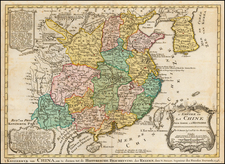 China and Korea Map By J.V. Schley