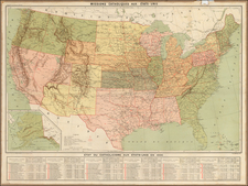 United States Map By Dufrenoy