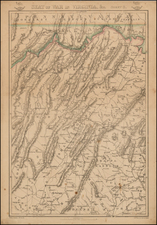 Southeast and Virginia Map By Edward Weller / Weekly Dispatch