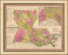 South Map By Samuel Augustus Mitchell