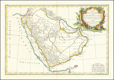 Middle East and Arabian Peninsula Map By Jean Lattré