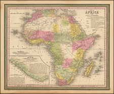 Africa Map By Thomas, Cowperthwait & Co.