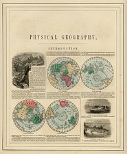 World, World, Northern Hemisphere, Southern Hemisphere and Polar Maps Map By Benjamin P Ward  &  Alvin Jewett Johnson