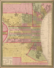 Philadelphia Map By Thomas, Cowperthwait & Co.