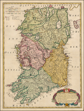 Ireland Map By Giacomo Giovanni Rossi - Giacomo Cantelli da Vignola