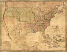 United States Map By John Melish