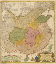 China Map By Johann Matthaus Haas