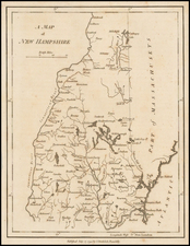 New England Map By John Stockdale