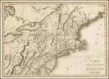 New England and Mid-Atlantic Map By Michel Guillaume St. Jean De Crevecoeur