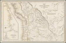 Rocky Mountains, Idaho, Montana, Pacific Northwest, Oregon, Washington, California and Canada Map By Charles Wilkes