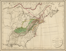 United States Map By Constantin F. Volney