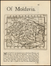 Romania, Balkans and Bulgaria Map By Robert Morden
