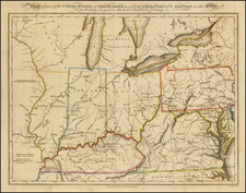 Mid-Atlantic and Midwest Map By Morris Birkbeck