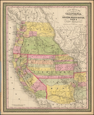 Southwest, Rocky Mountains and California Map By Charles Desilver