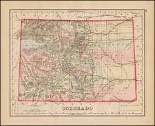 Southwest, Rocky Mountains and Colorado Map By O.W. Gray