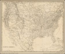 United States Map By Edward Stanford