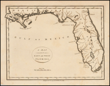 Florida and South Map By John Stockdale