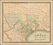 Texas Map By Jeremiah Greenleaf