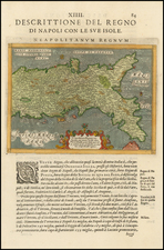 Italy Map By Giovanni Antonio Magini