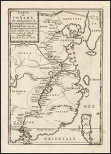 China and Korea Map By Pierre Du Val