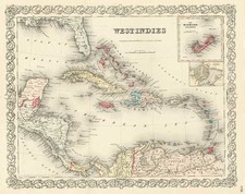 World, Atlantic Ocean, Australia & Oceania and Oceania Map By Joseph Hutchins Colton