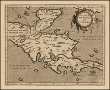 Mexico and Central America Map By Cornelis van Wytfliet