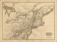 New England, Mid-Atlantic and Midwest Map By John Pinkerton